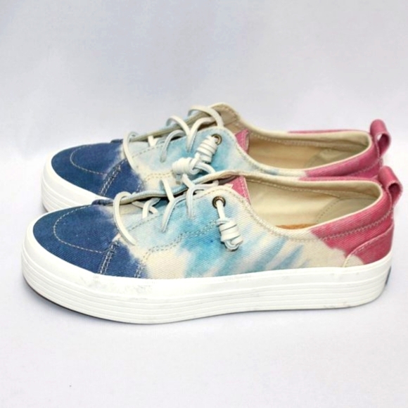 NWT Sperry Blue Crest Canvas Platform Slip-on Sneaker - Picture 7 of 13